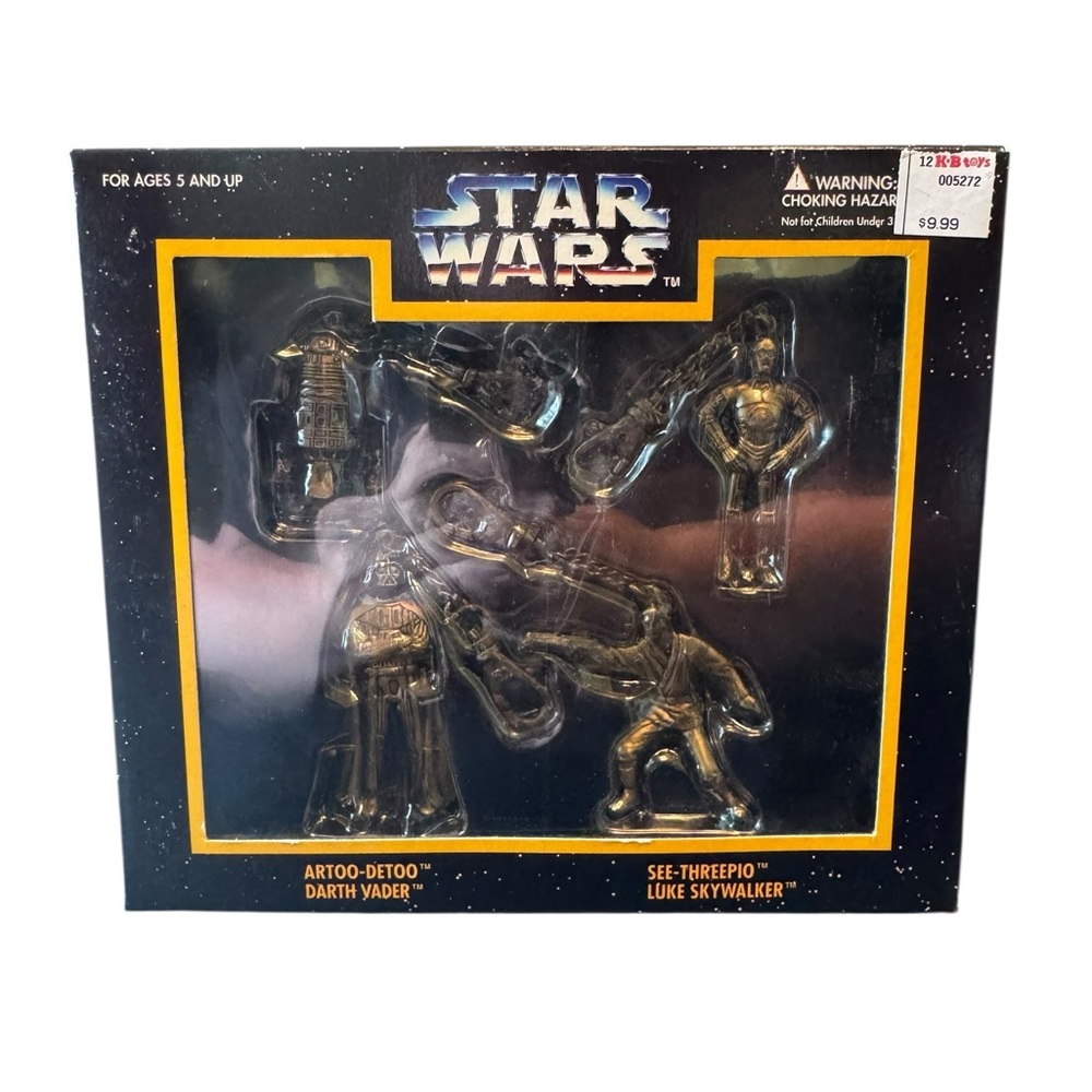 Star Wars Action Figure Keychain Set - Gold Edition - Picture 10 of 11